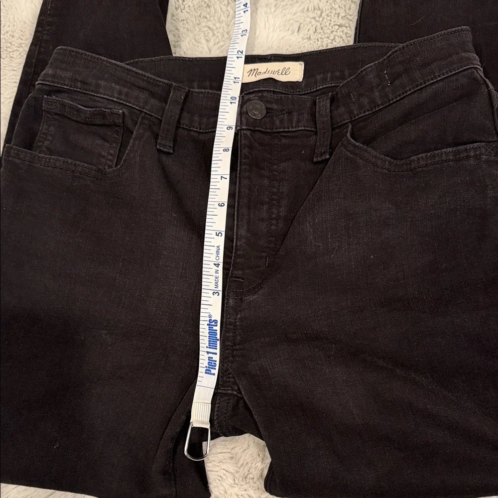 Madewell Roadtripper High Rise Skinny Jeans Black Magic Pockets Stretch Size 28 - Picture 7 of 12
